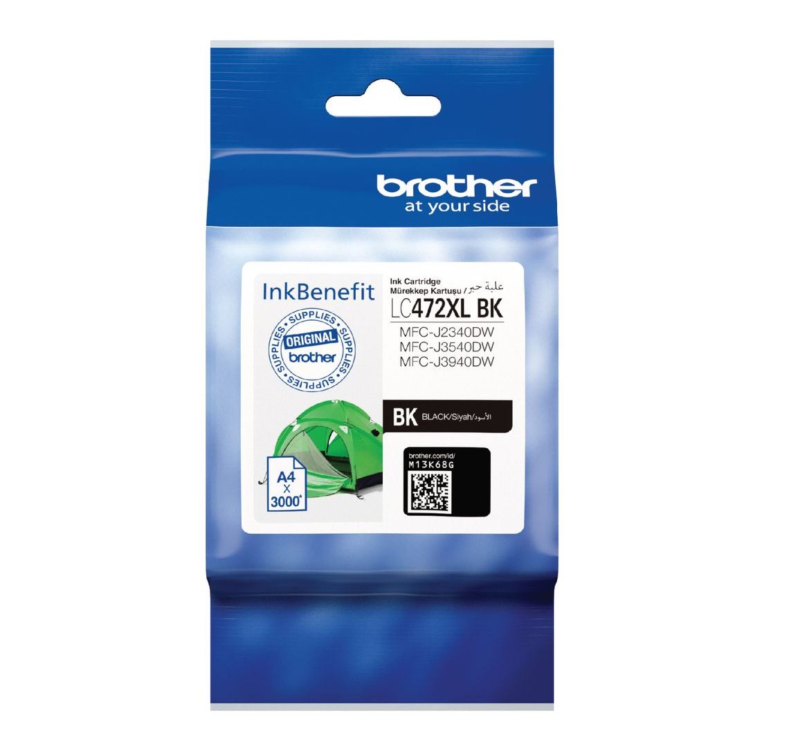 Brother LC472XL-BK High Yield Black Ink Cartridge