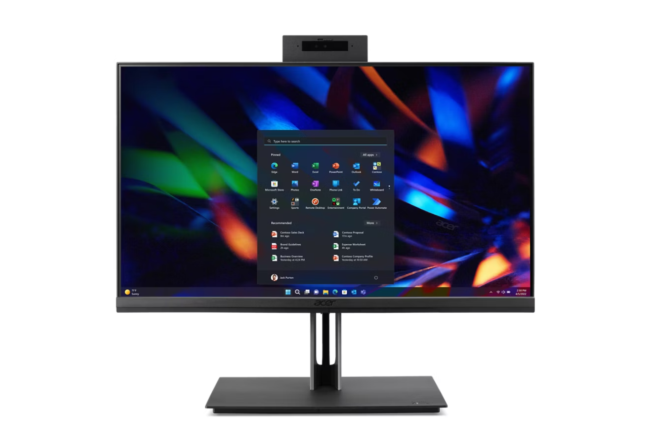 Acer | AIO Veriton VZ4714G | Intel Core i5-13400 | 23.8" Full HD (1920x1080) | 8GB DDR4 | 512GB M.2 NVMe SSD | Windows 11 Pro | Black