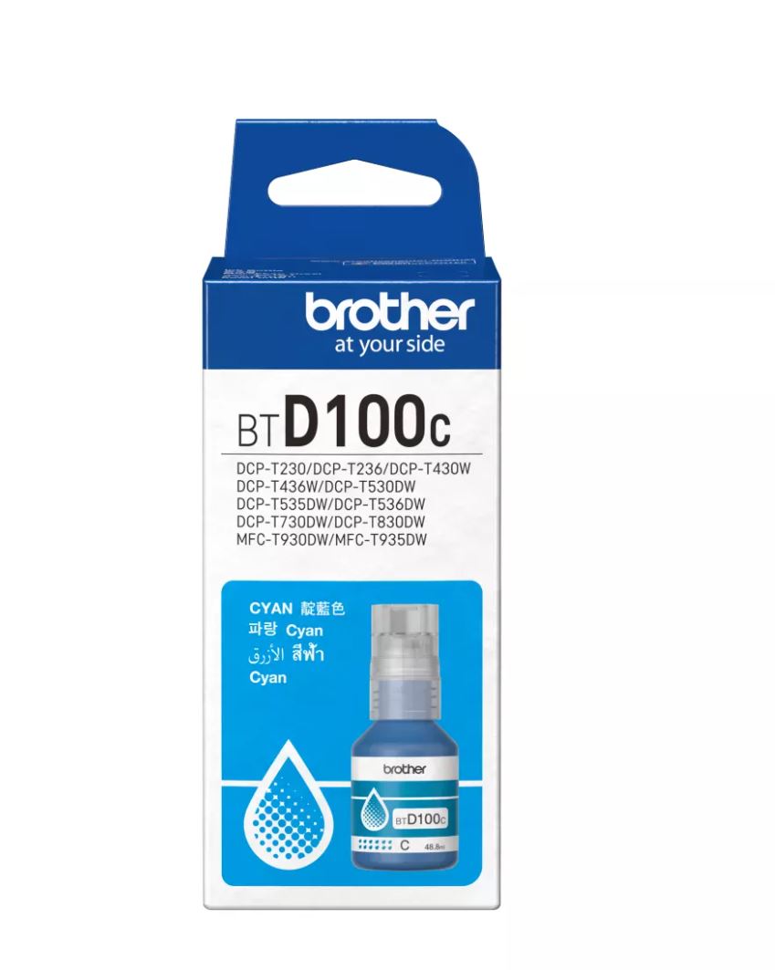 Brother BTD100C Cyan Ink Bottle