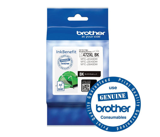 Brother LC472XL-BK High Yield Black Ink Cartridge