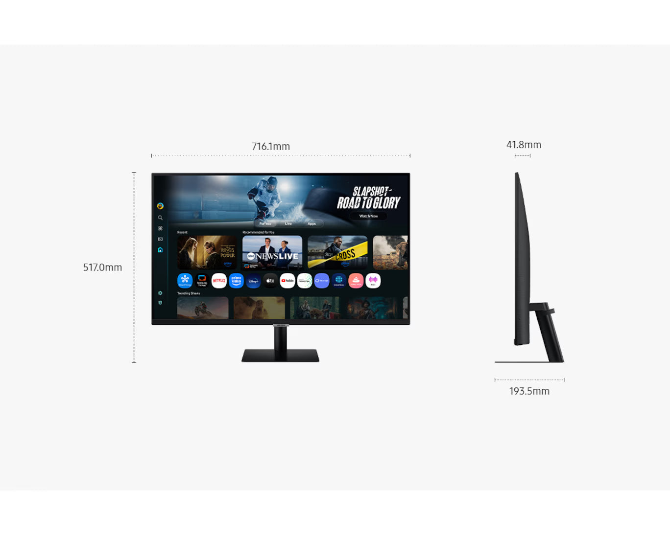 Samsung 32" Smart Monitor M7 M70F 4K Vision AI