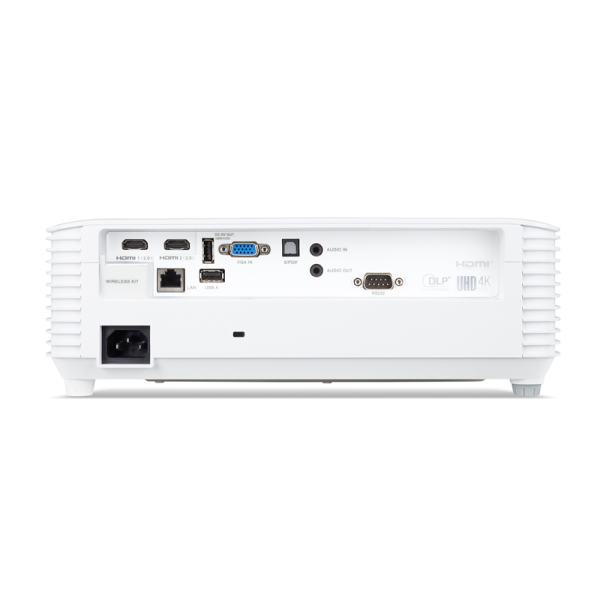 Acer | Projector - P5827a | UHD 4K (3840x2160) | 4000lm | DLP 3D | 5 000:1 | HDMI/WiFi |White | Business