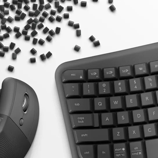 Logitech Wave Keys and Lift - Wireless Keyboard and Mouse - Graphite - Bluetooth