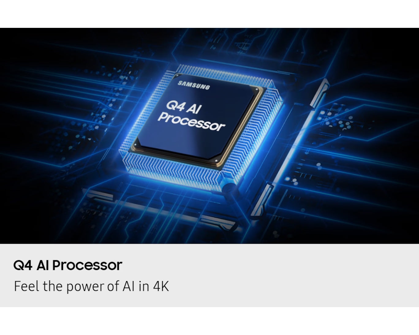 Samsung Q7F 4K QLED Smart TV with Q4 AI Processor