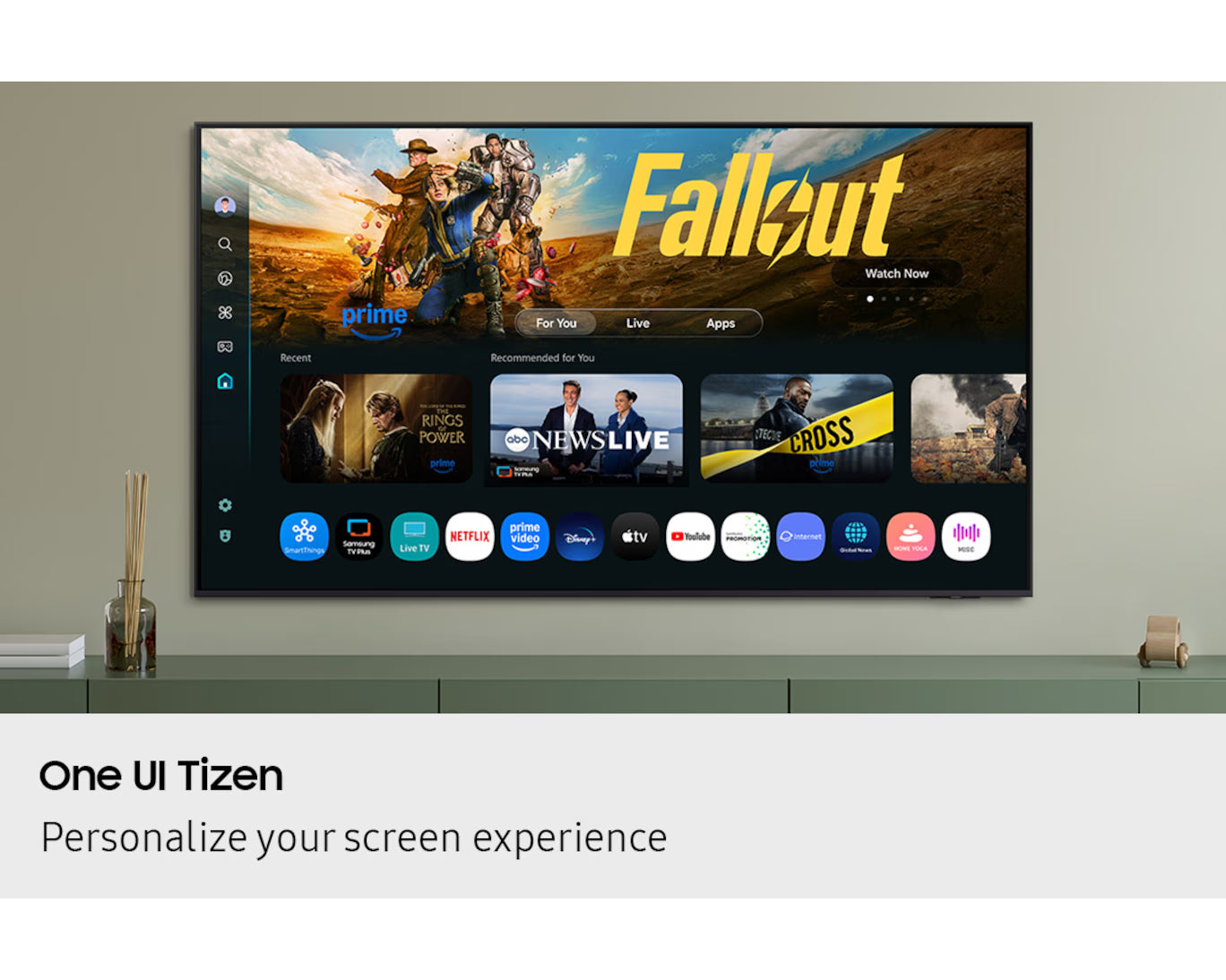Samsung Q7F 4K QLED Smart TV with Q4 AI Processor