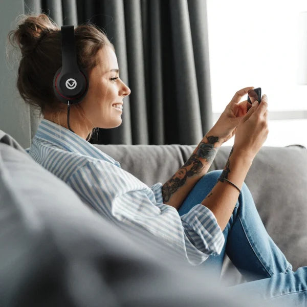 Volkano Impulse Series Bluetooth Headphones - Black