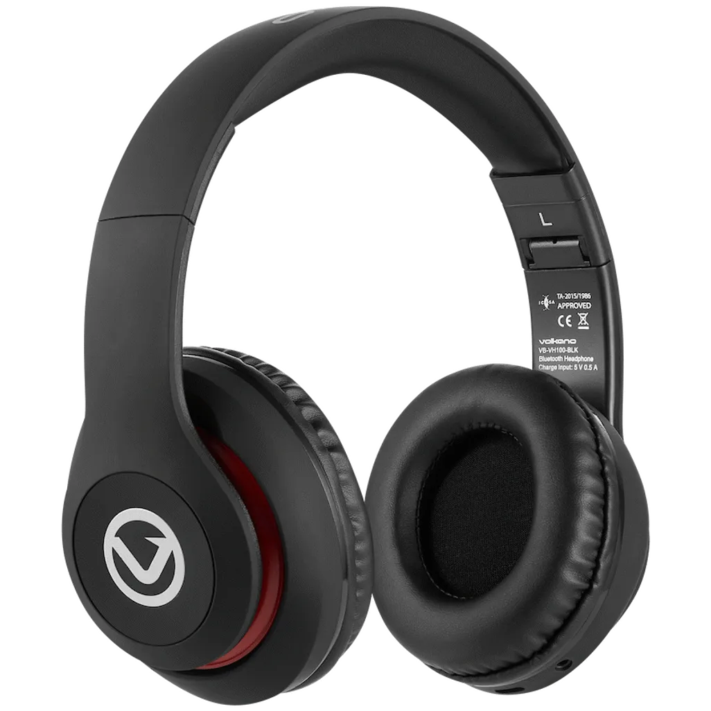 Volkano Impulse Series Bluetooth Headphones - Black