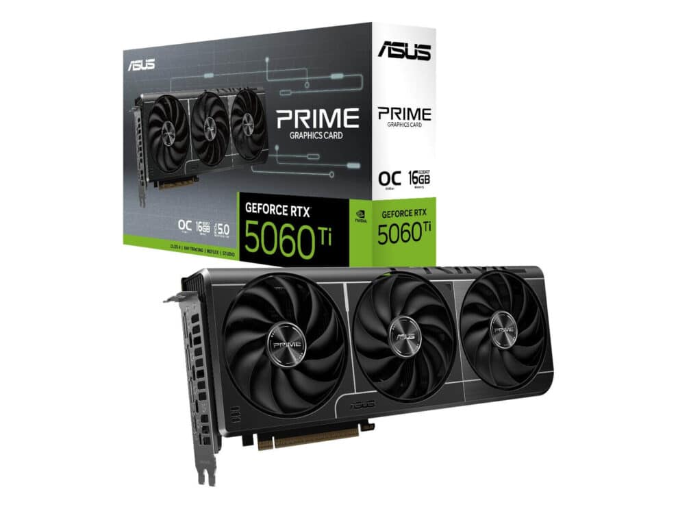 ASUS | PRIME RTX 5060 | Ti 16GB OC | Graphics Card | GDDR7 | Triple Fan