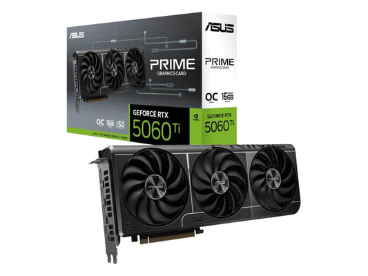 ASUS | PRIME RTX 5060 | Ti 16GB OC | Graphics Card | GDDR7 | Triple Fan