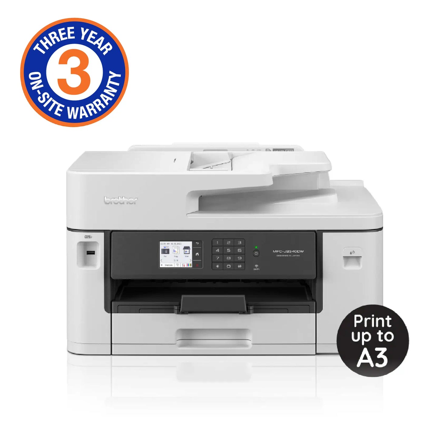 Brother | MFC-J2340DW | A3 Wireless | Colour Inkjet Printer | Print Scan Copy Fax | Duplex | WiFi Office Printer
