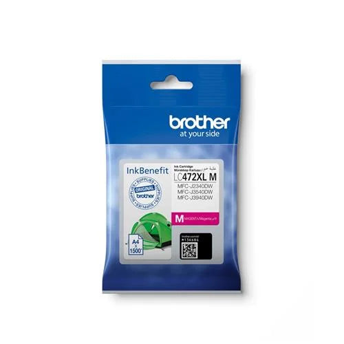 Brother|LC472XLM High Yield Magenta| Ink Cartridge |Original Brother Ink for Vibrant Prints|