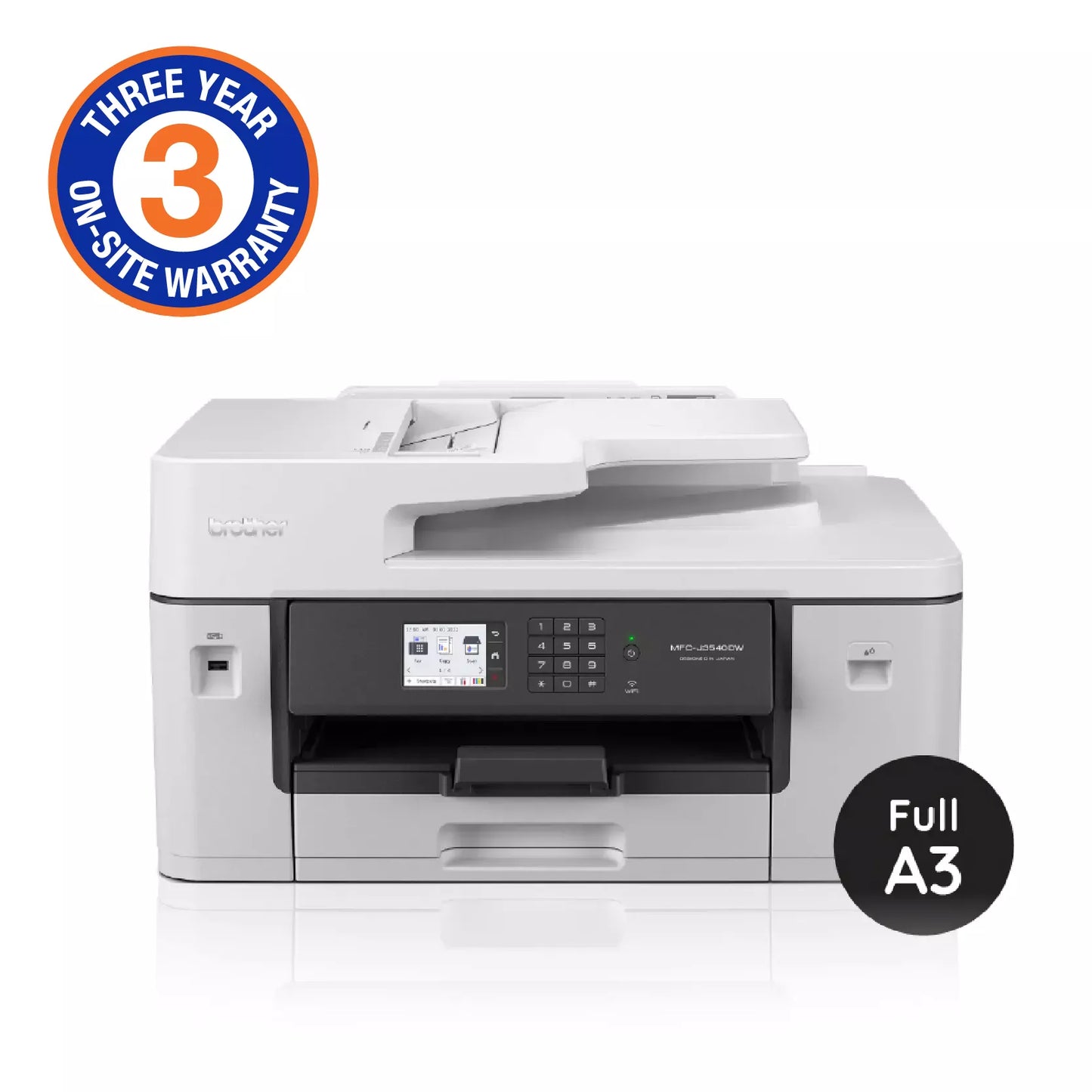 Brother | MFC-J3540DW | A3 | Wireless | Colour Inkjet Printer | Print | Scan | Copy | Fax | Duplex | WiFi Office Printer