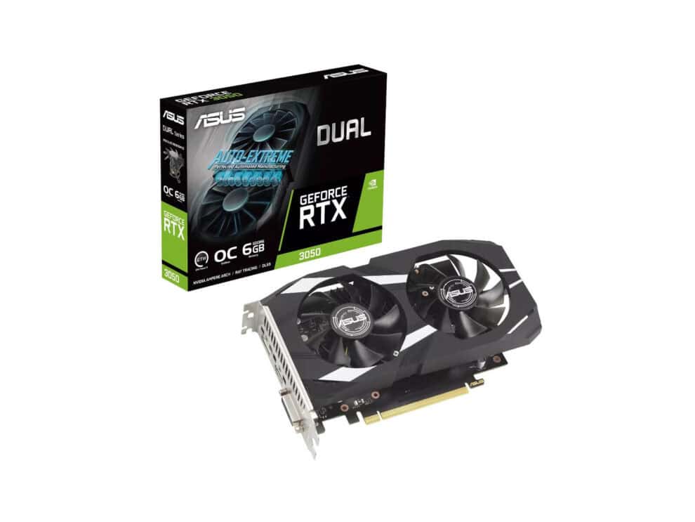 ASUS | Dual GeForce | RTX 3050 | 6GB | GDDR6 | Graphics Card | DUAL-RTX3050-O6G