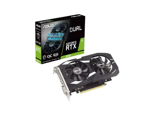 ASUS | Dual GeForce | RTX 3050 | 6GB | GDDR6 | Graphics Card | DUAL-RTX3050-O6G